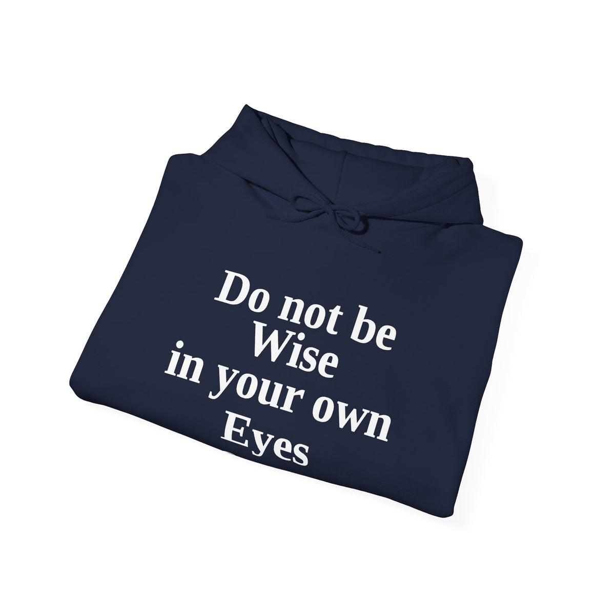 Do not be wise in your own eyes Hoodie
