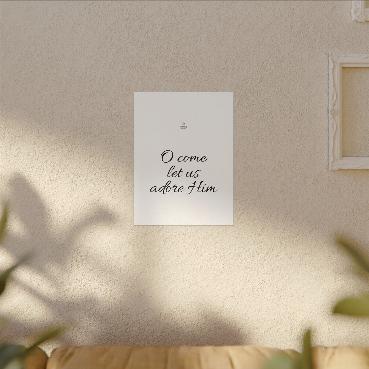 O come let us adore Him Canvas