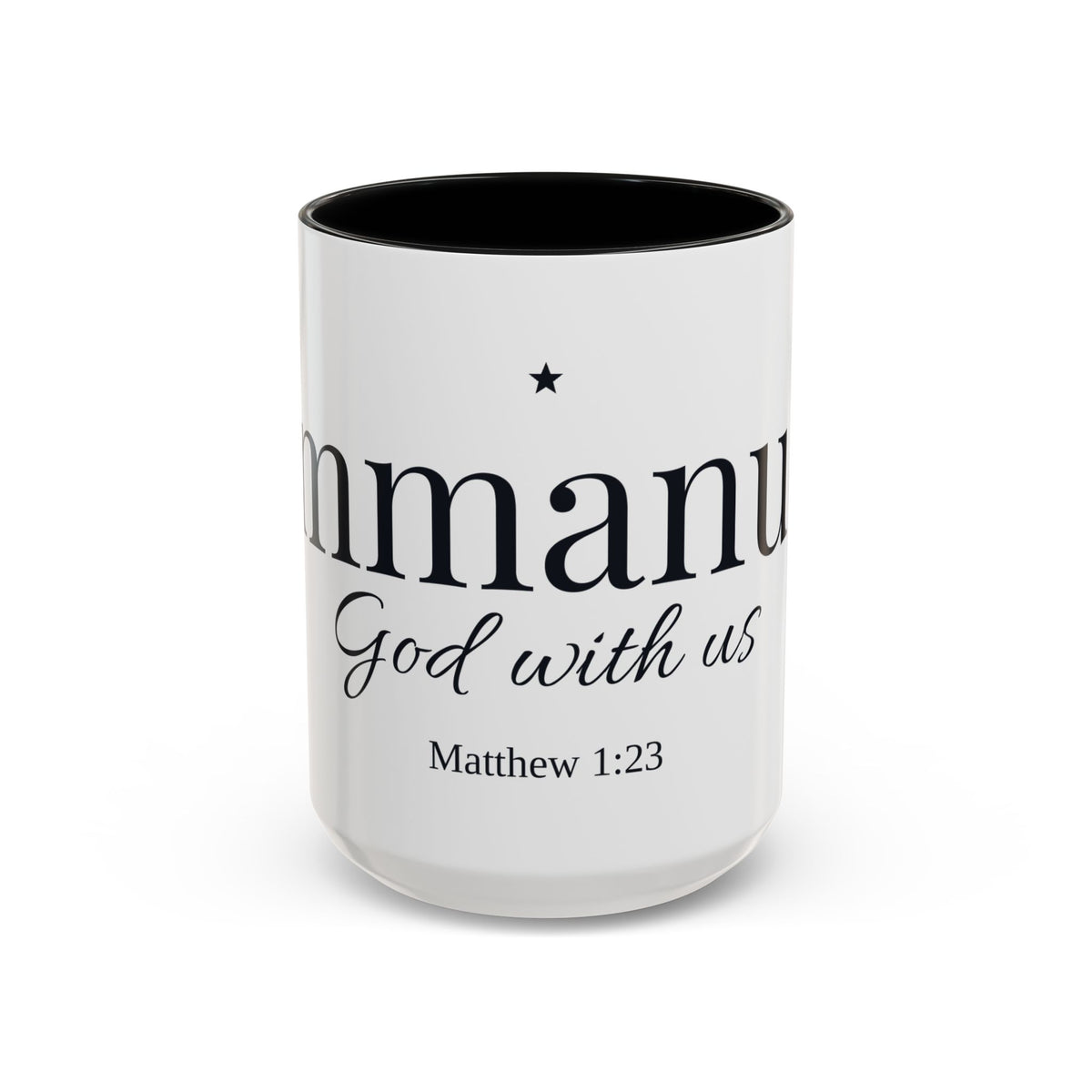 Emmanuel God With Us Accent Mug