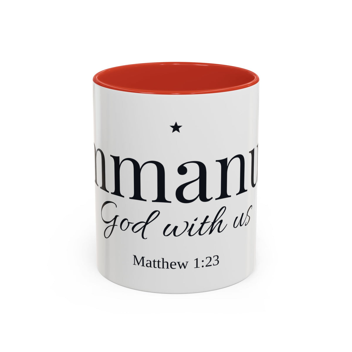 Emmanuel God With Us Accent Mug