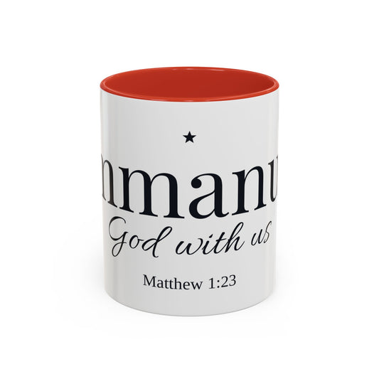 Emmanuel God With Us Accent Mug