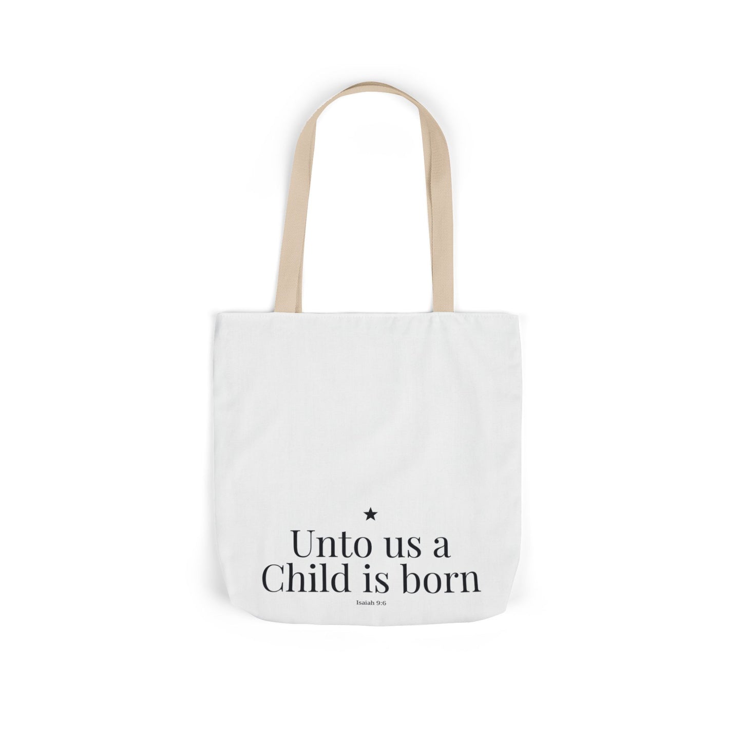 Unto Us a Child Is Born Canvas Tote
