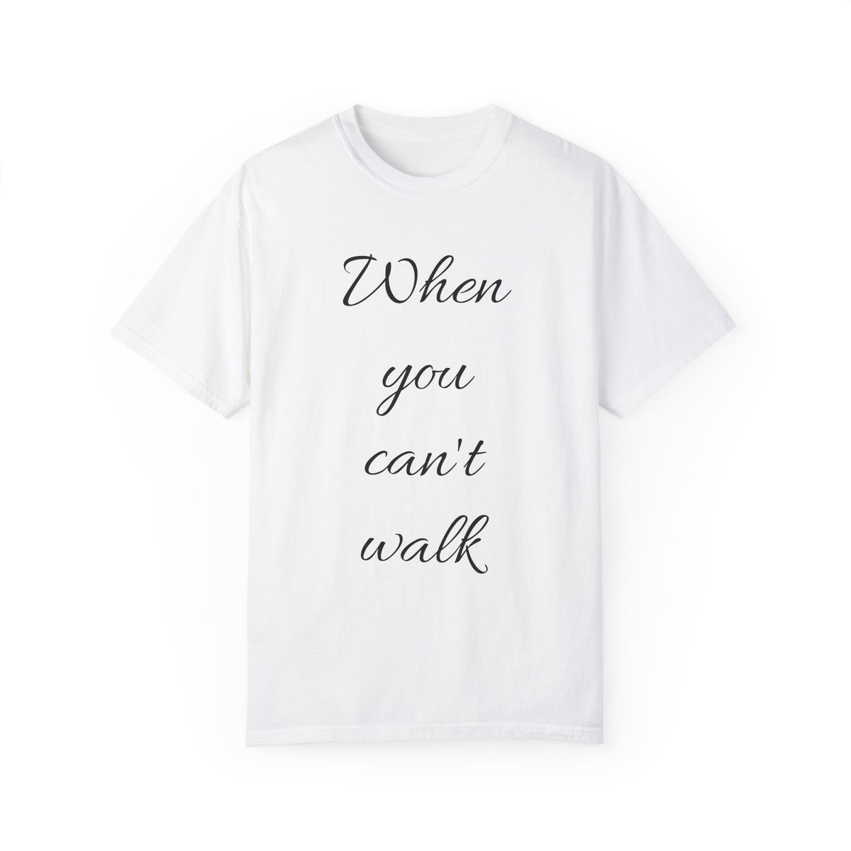 When you can't walk kneel before the Cross faith T-shirt