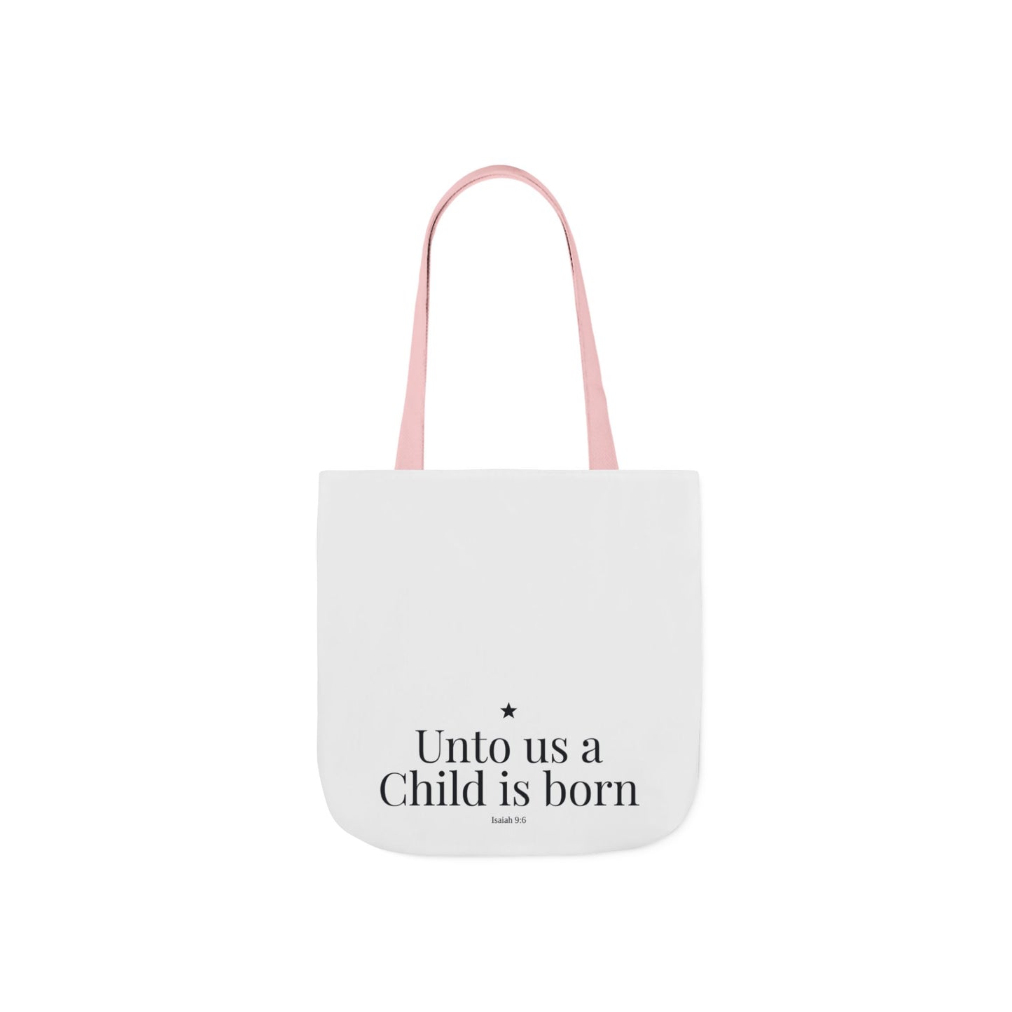 Unto Us a Child Is Born Canvas Tote