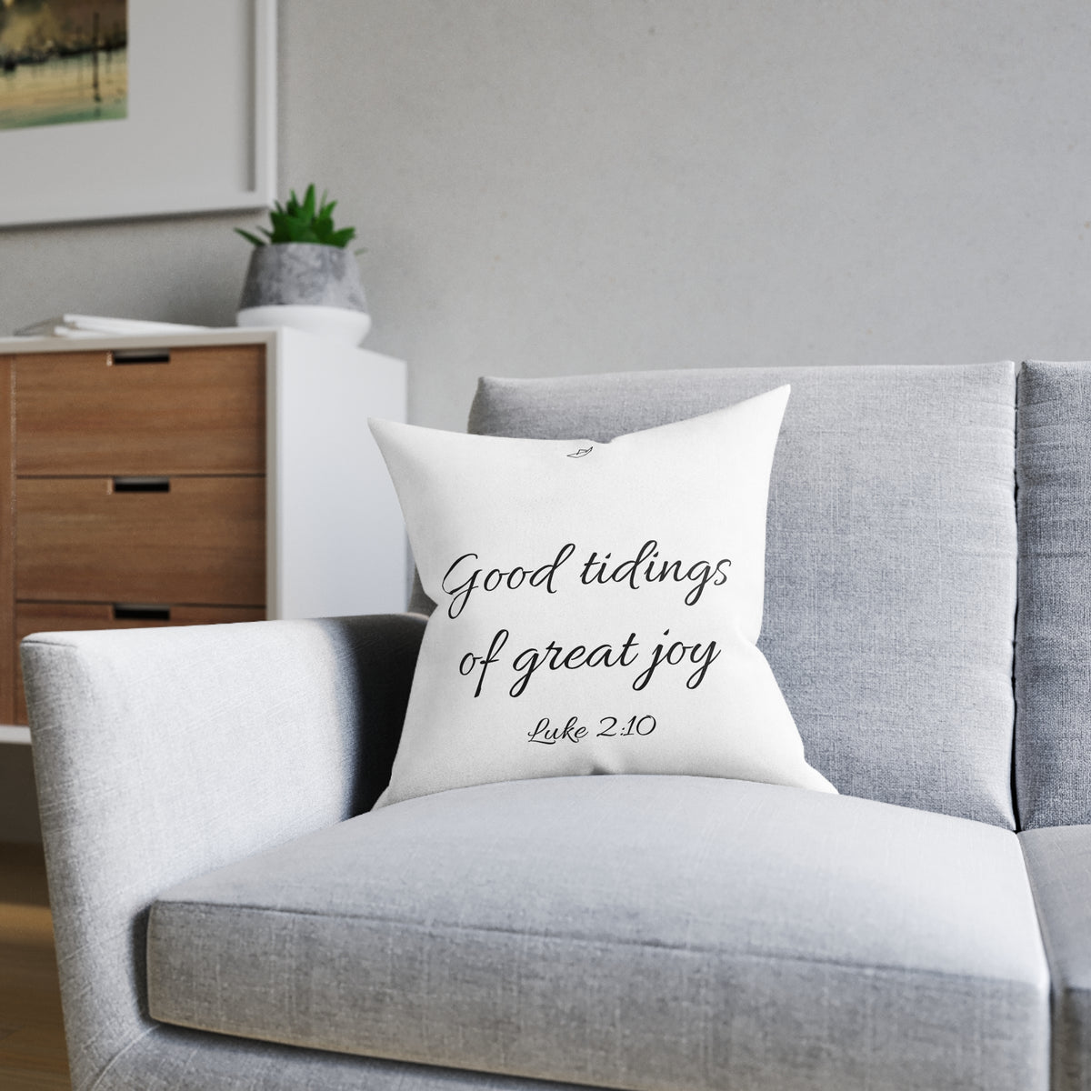 Good tidings Throw Pillow