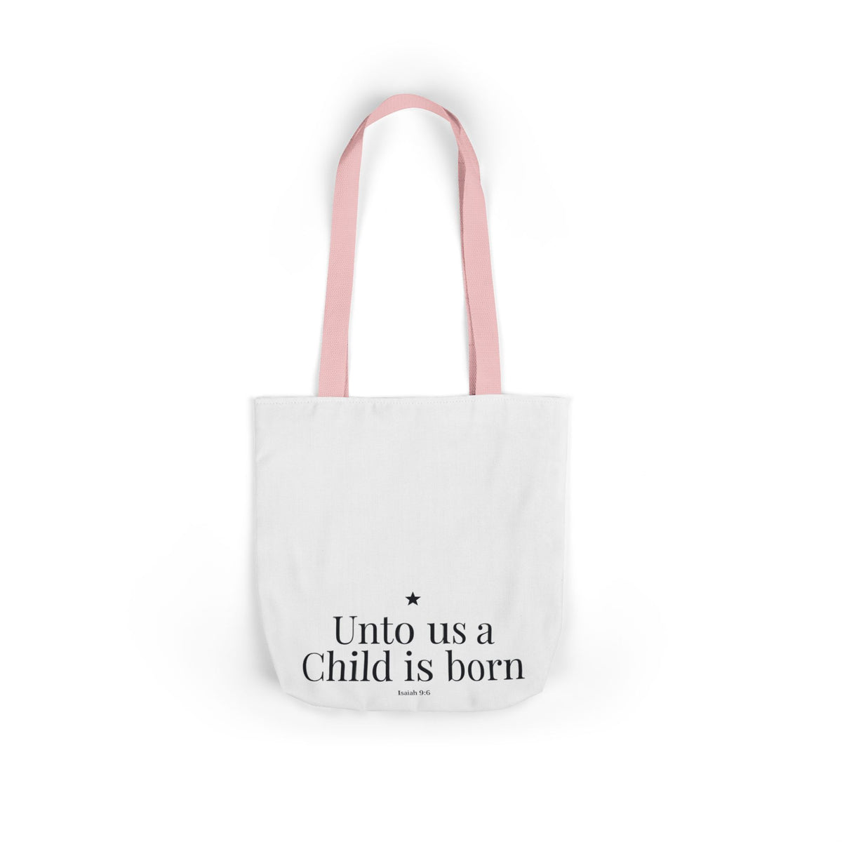 Unto Us a Child Is Born Canvas Tote