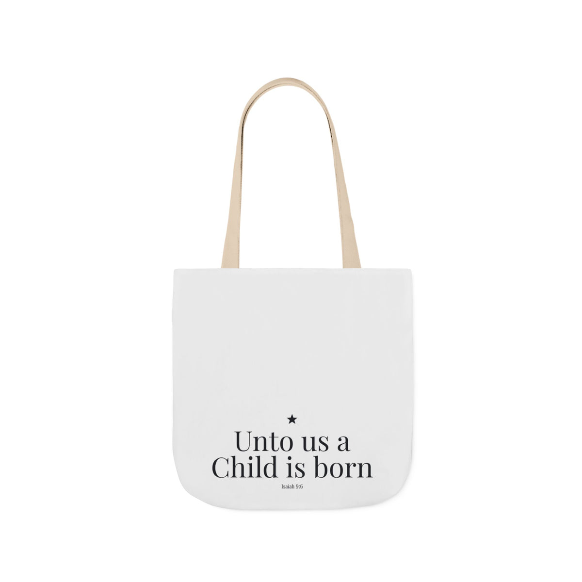 Unto Us a Child Is Born Canvas Tote