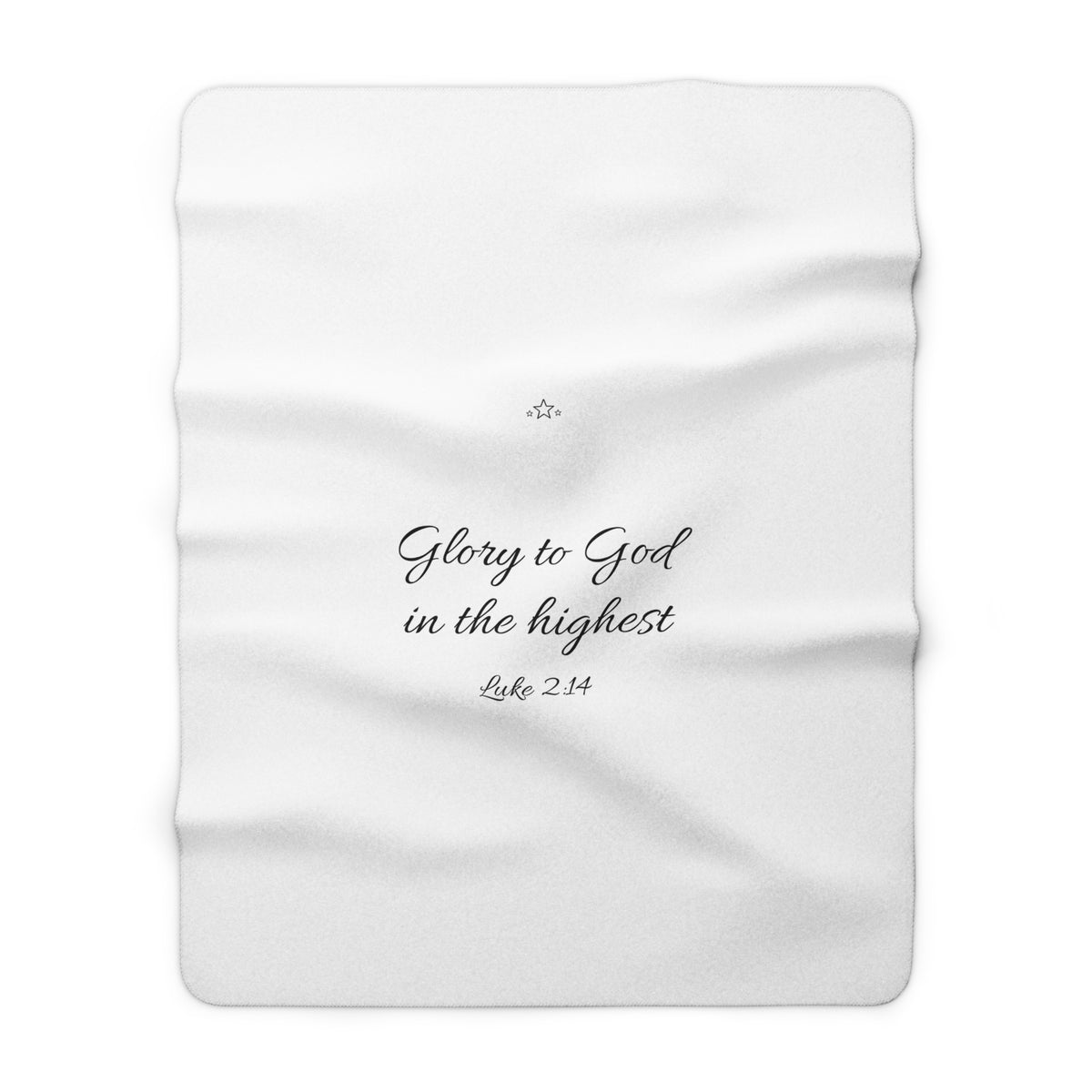 Glory to God Sherpa Blanket