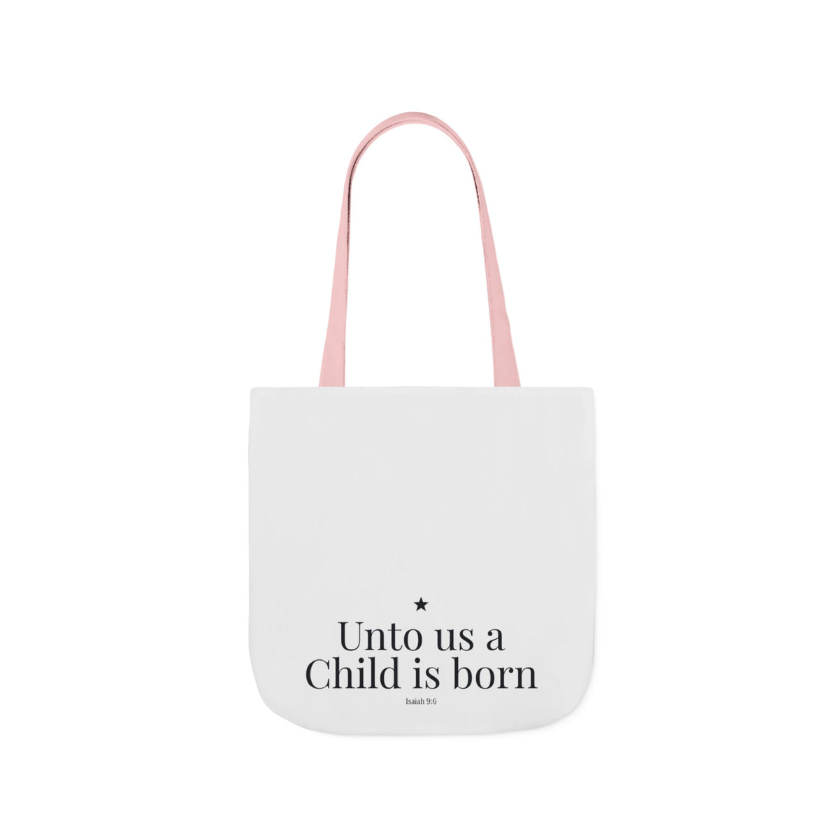 Unto Us a Child Is Born Canvas Tote