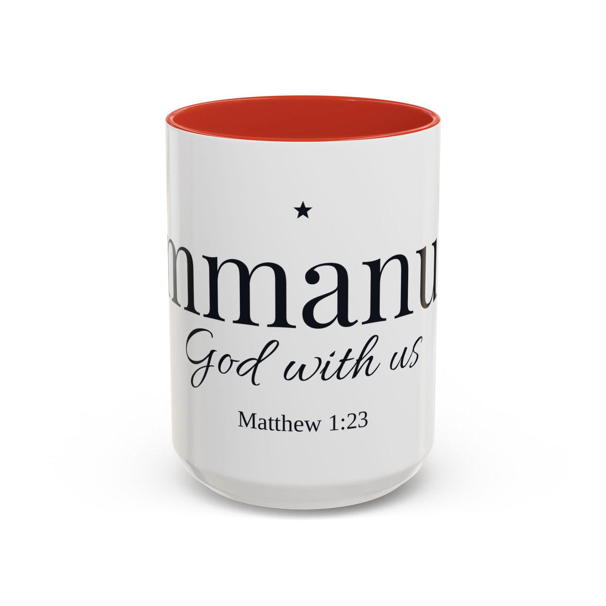 Emmanuel God With Us Accent Mug