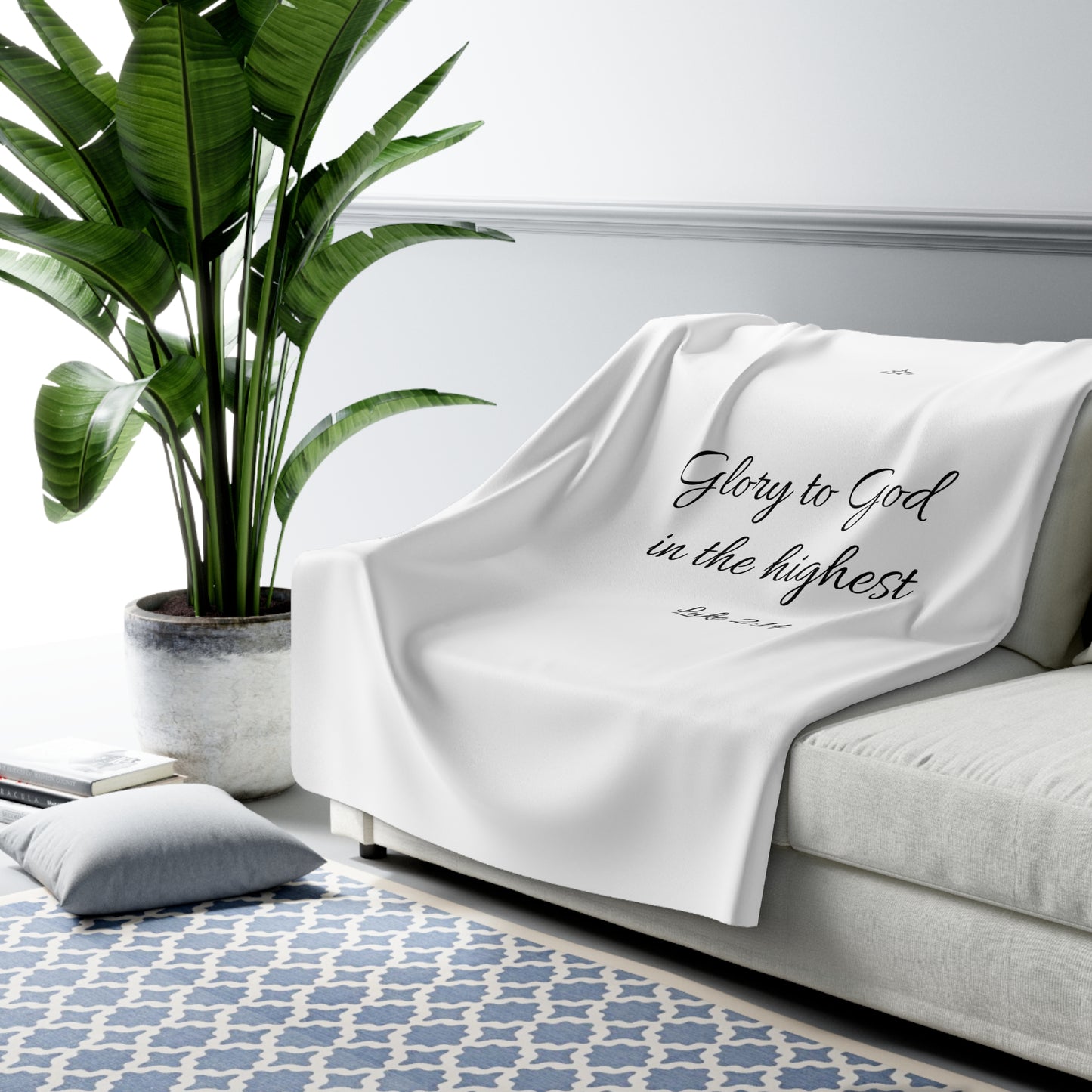 Glory to God Sherpa Blanket