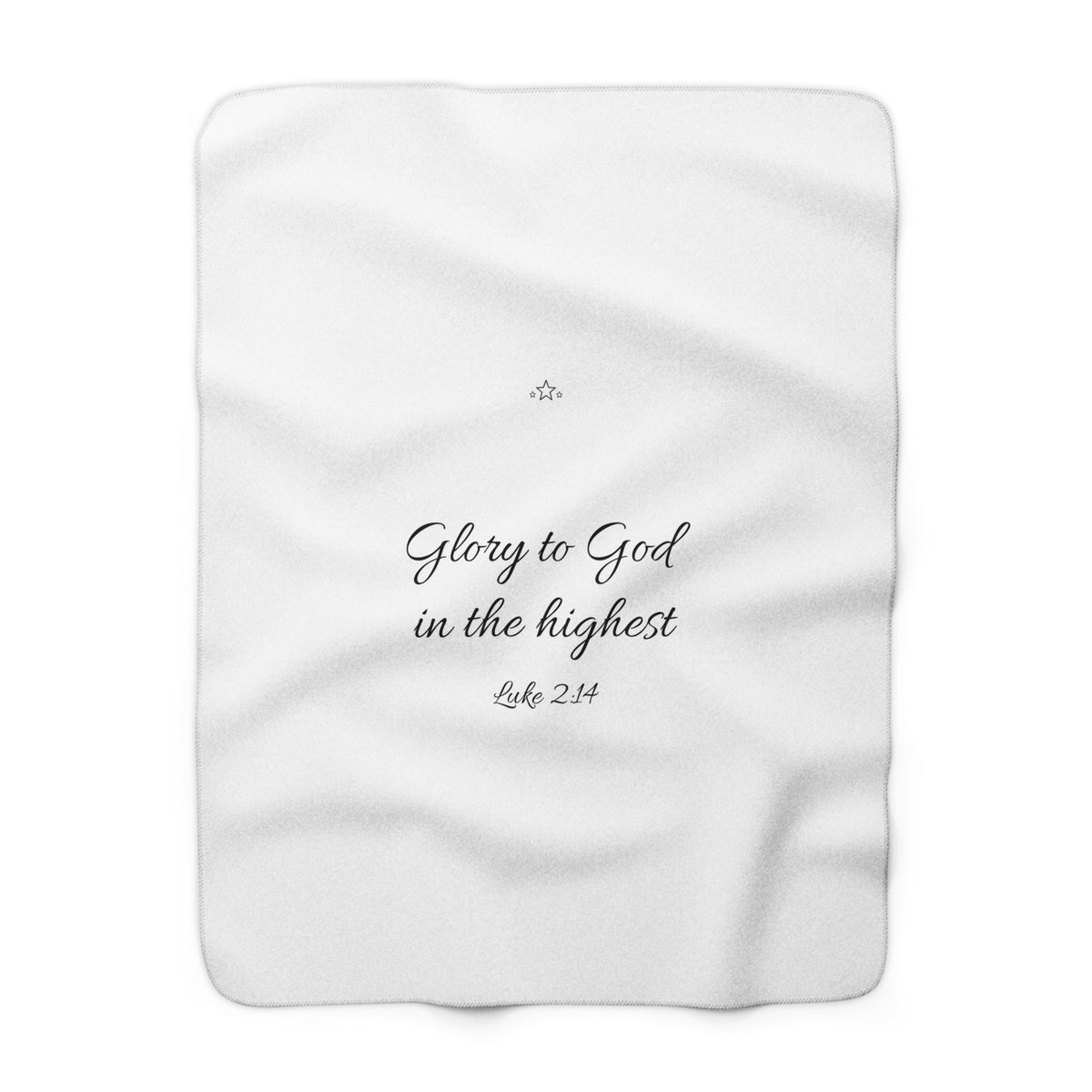 Glory to God Sherpa Blanket