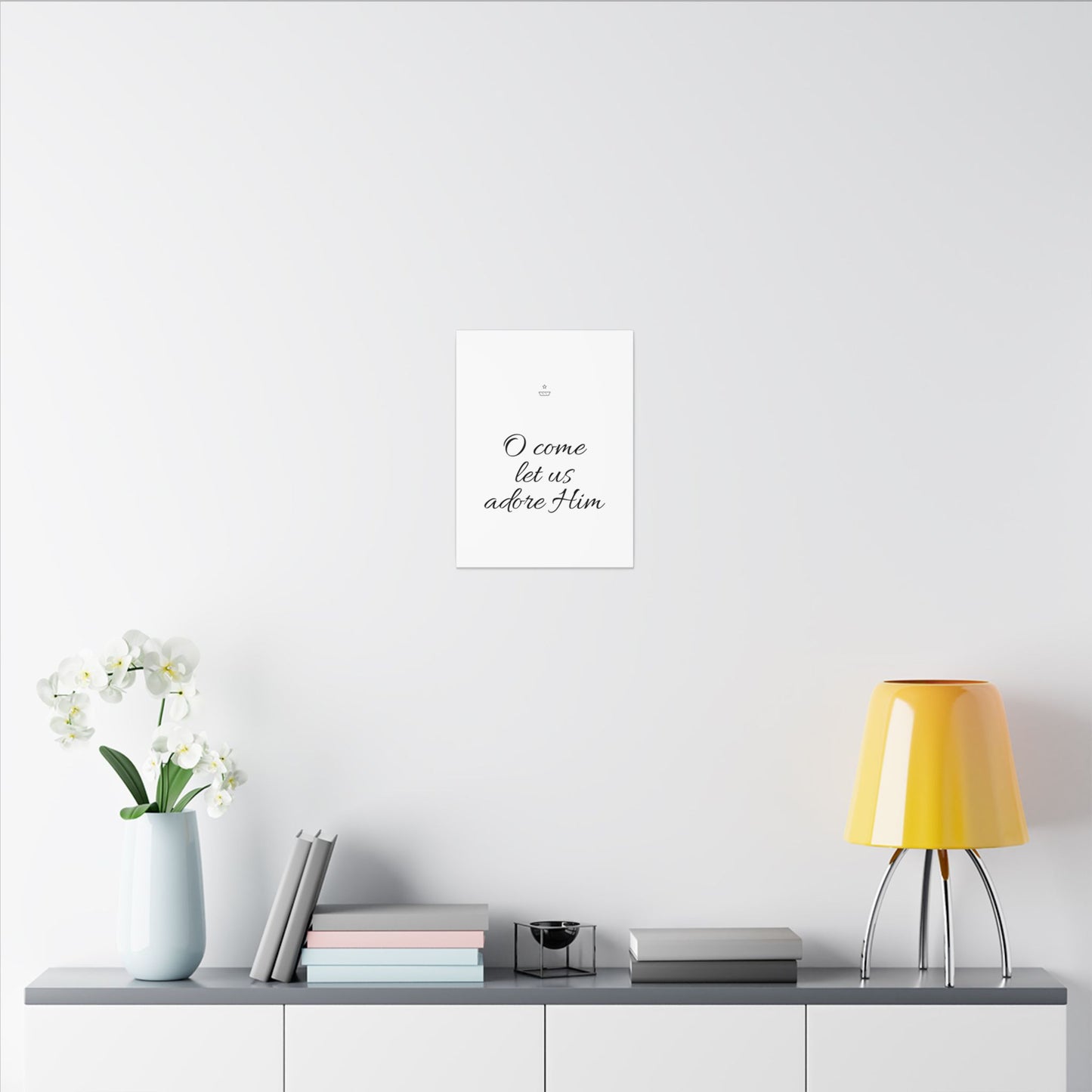 O come let us adore Him Canvas