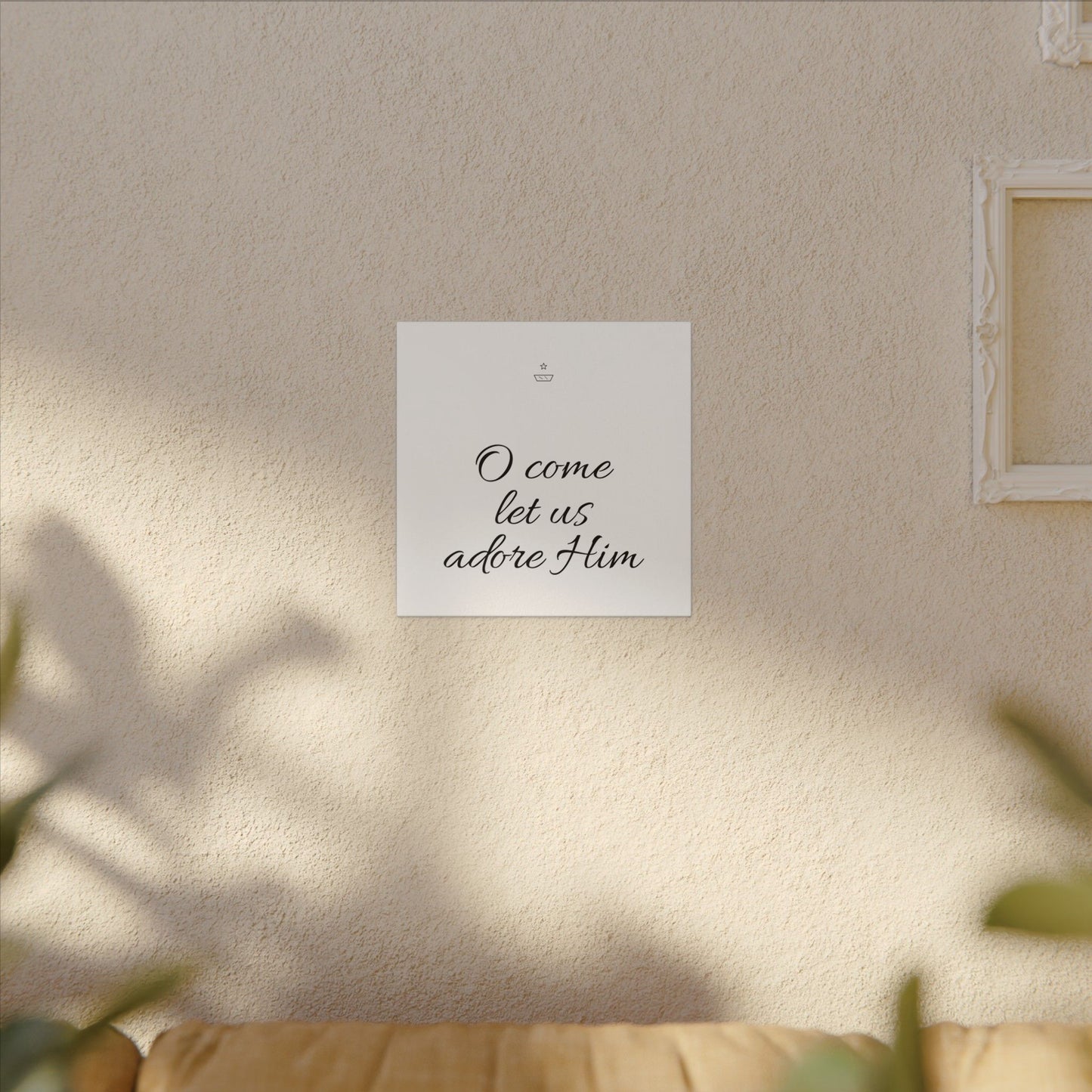 O come let us adore Him Canvas