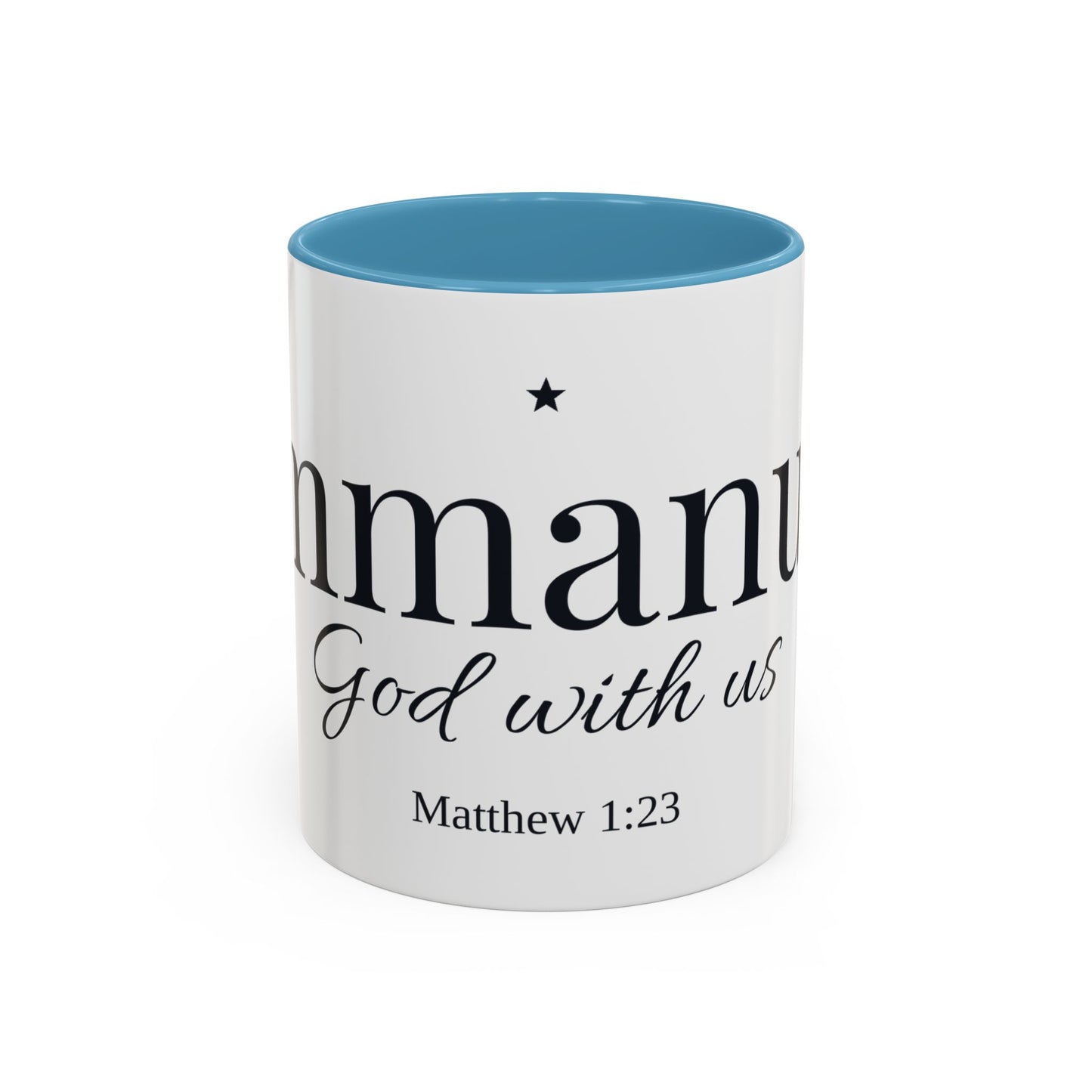 Emmanuel God With Us Accent Mug