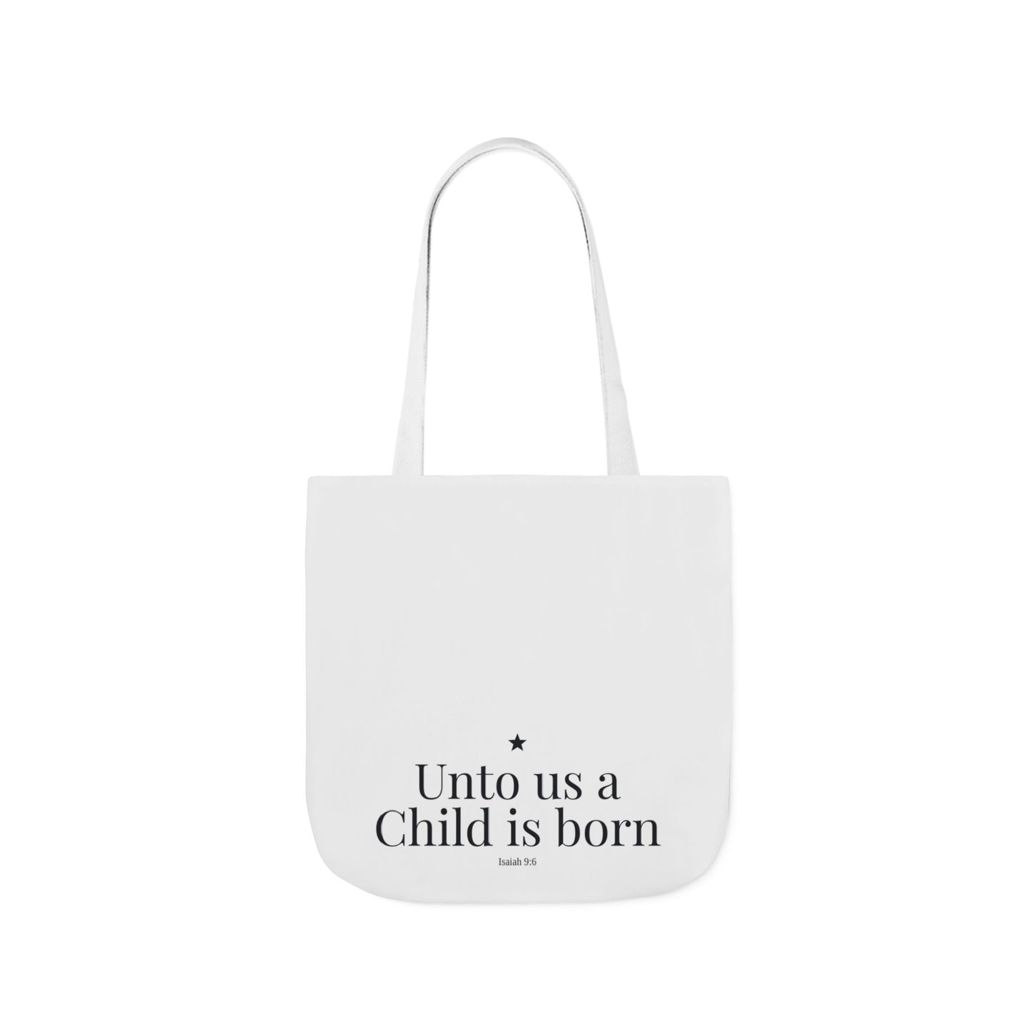 Unto Us a Child Is Born Canvas Tote