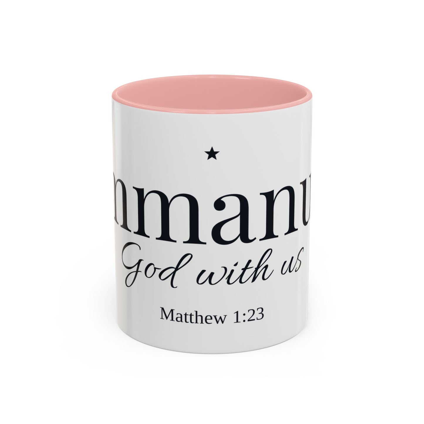Emmanuel God With Us Accent Mug