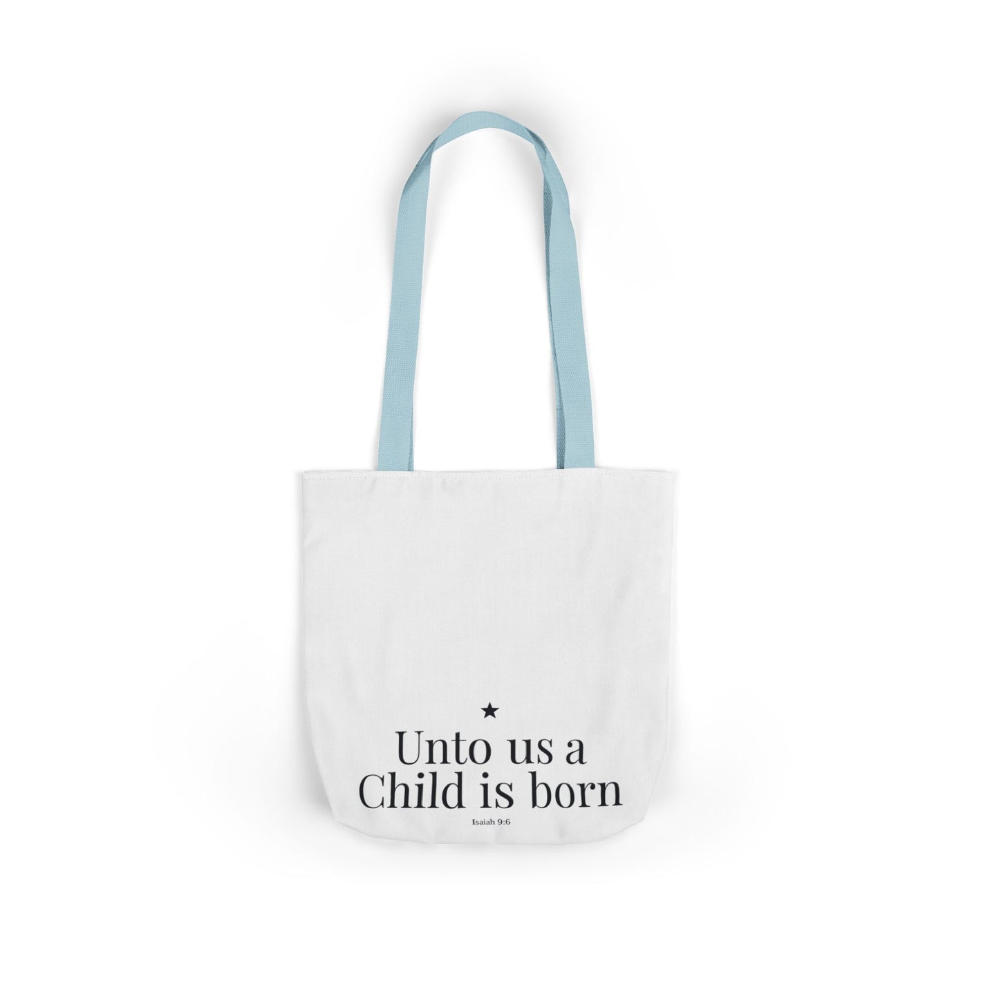 Unto Us a Child Is Born Canvas Tote