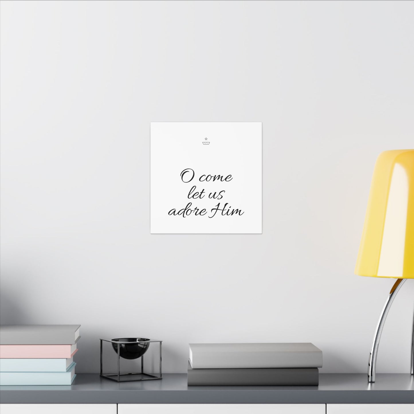 O come let us adore Him Canvas