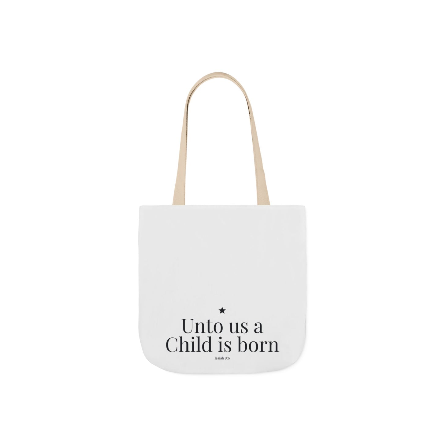 Unto Us a Child Is Born Canvas Tote