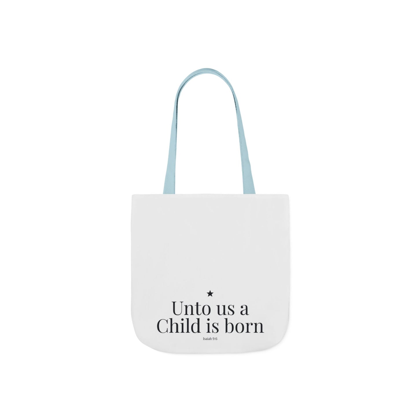 Unto Us a Child Is Born Canvas Tote