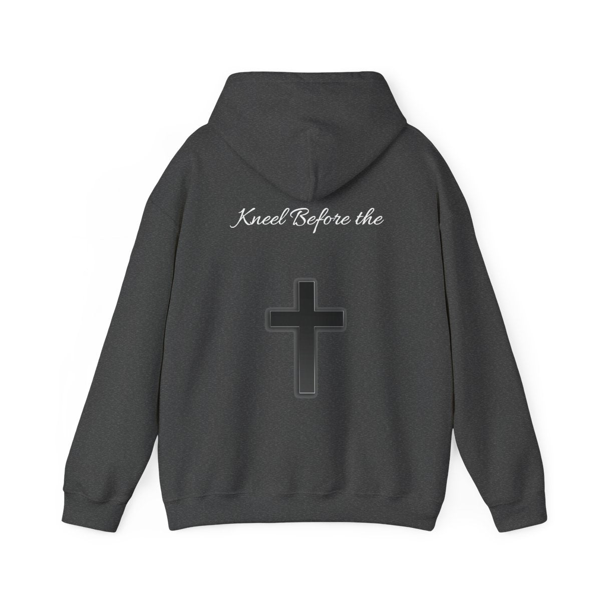 When you can't walk Hoodie — Dark Heather back